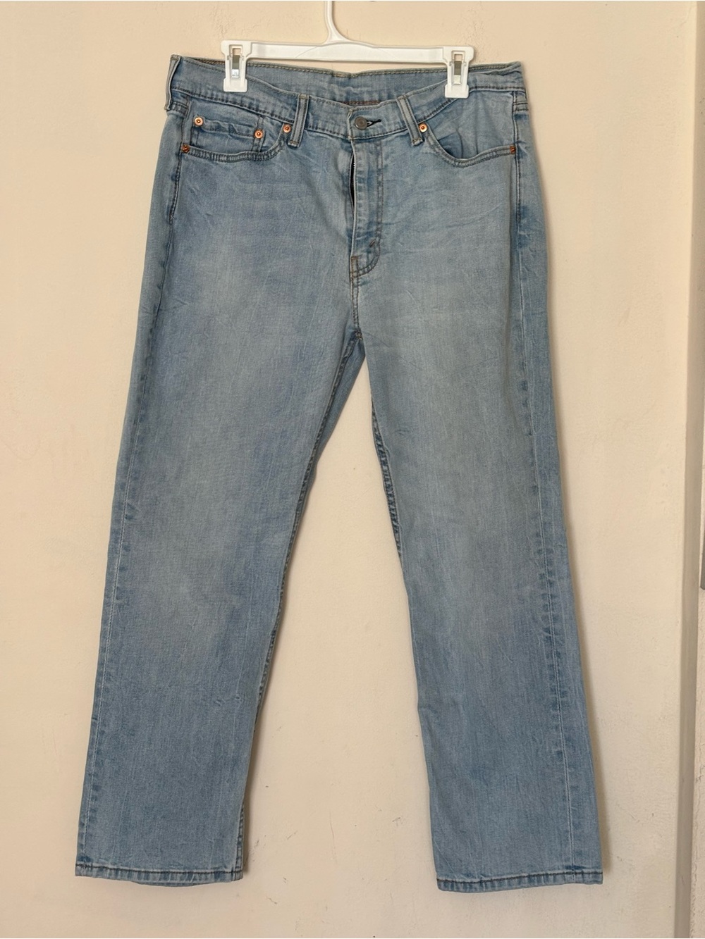 Levi’s Men's Straight-Leg Jeans in Wash Light Blue